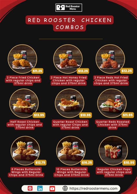 red rooster menu|red rooster full menu.